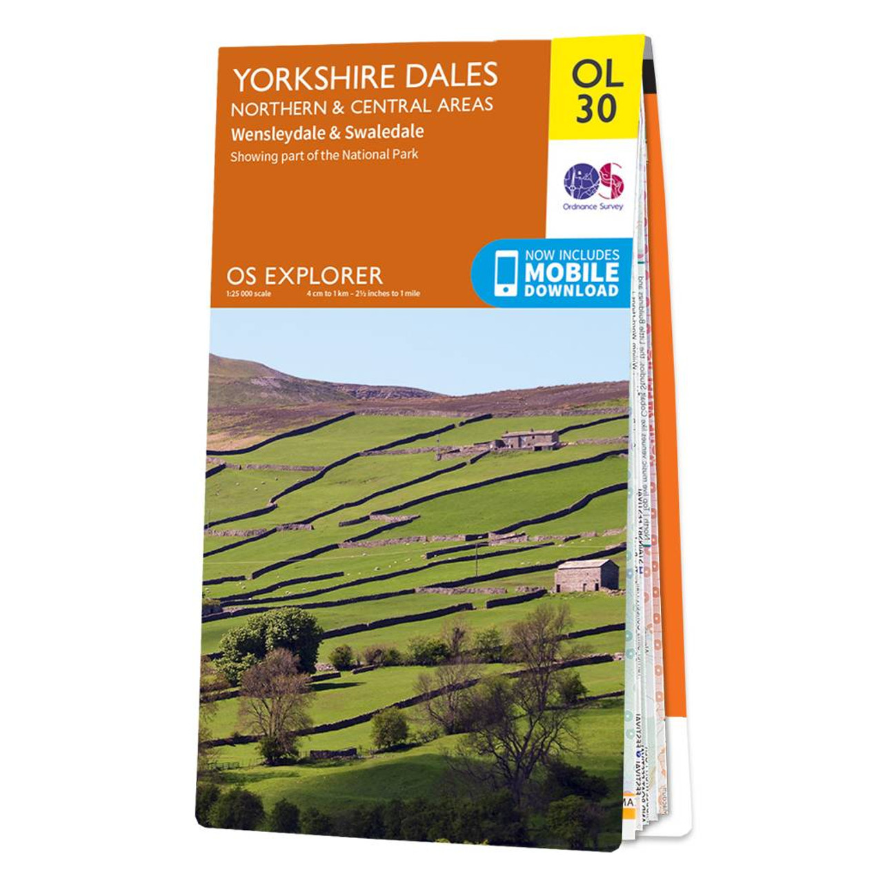 OS Map of Yorkshire Dales - Northern & Central Area: Explorer OL30